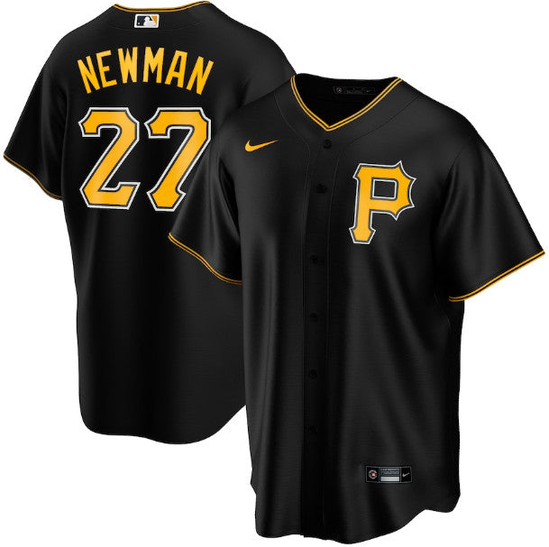 Kevin Newman Pittsburgh Pirates black jersey