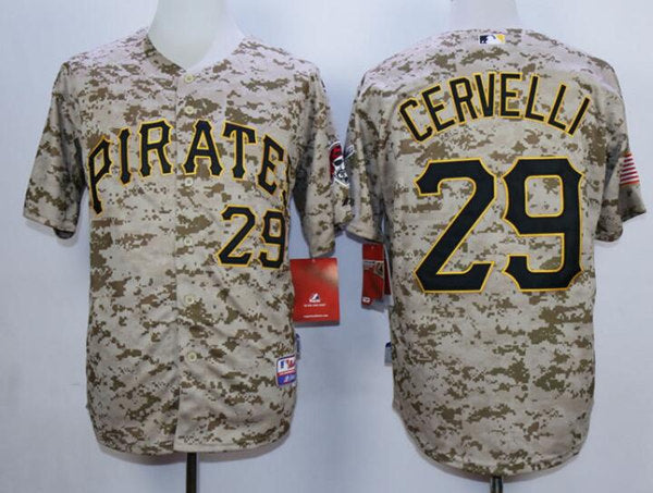 Francisco Cervelli Pittsburgh Pirates camo Alternate jersey