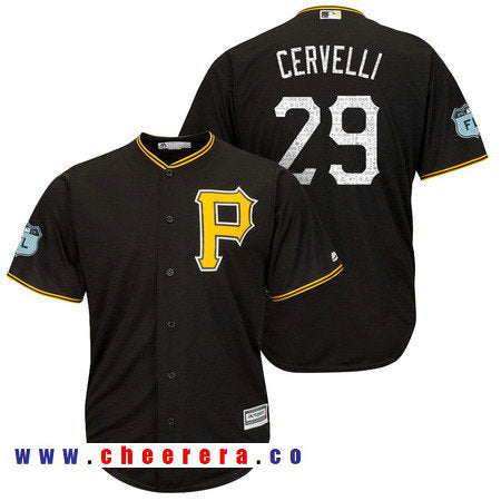 Francisco Cervelli Pittsburgh Pirates black jersey