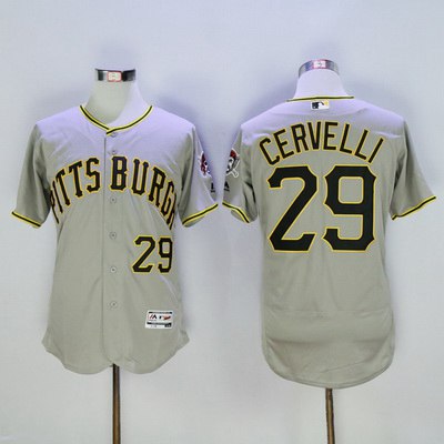 Francisco Cervelli Pittsburgh Pirates gray jersey