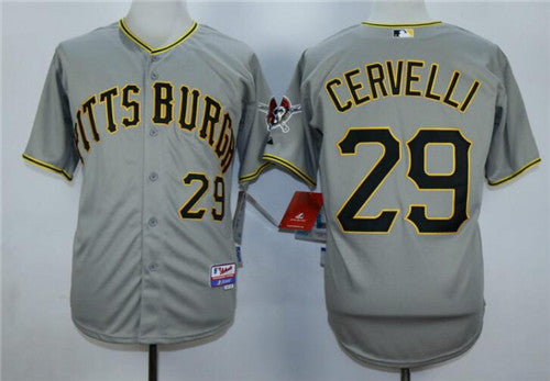 Francisco Cervelli Pittsburgh Pirates gray jersey