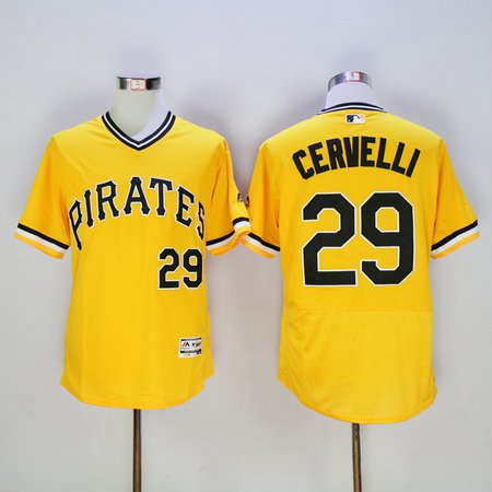 Francisco Cervelli Pittsburgh Pirates yellow jersey