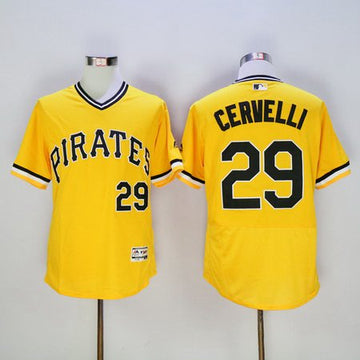 Francisco Cervelli Pittsburgh Pirates yellow jersey