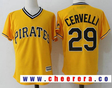 Francisco Cervelli Pittsburgh Pirates yellow jersey