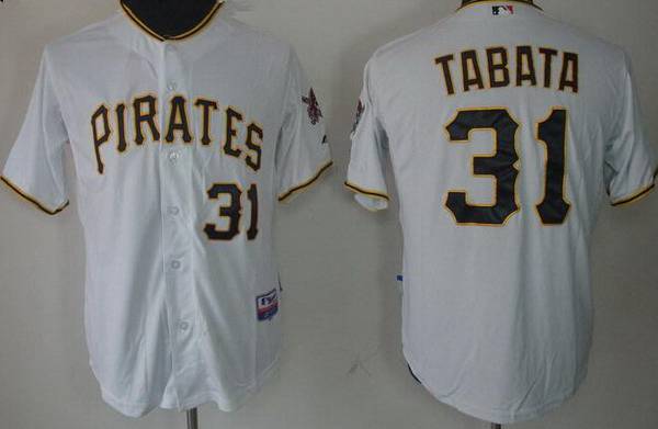 Jose Tabata Pittsburgh Pirates white jersey