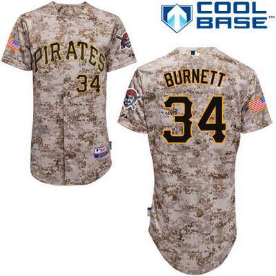 A. J. Burnett Pittsburgh Pirates camo Camo jersey