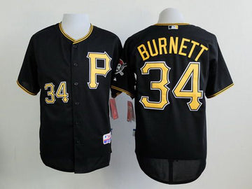 A. J. Burnett Pittsburgh Pirates black jersey