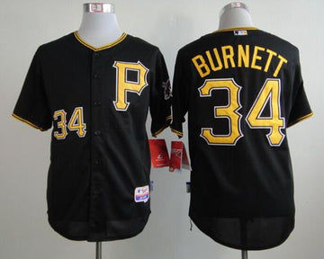 A. J. Burnett Pittsburgh Pirates black jersey