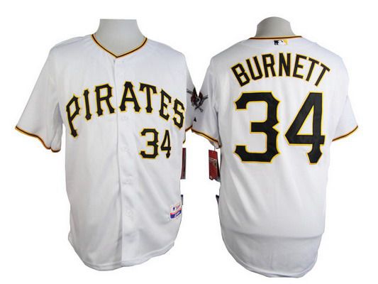 A. J. Burnett Pittsburgh Pirates white jersey