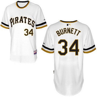 A. J. Burnett Pittsburgh Pirates white jersey