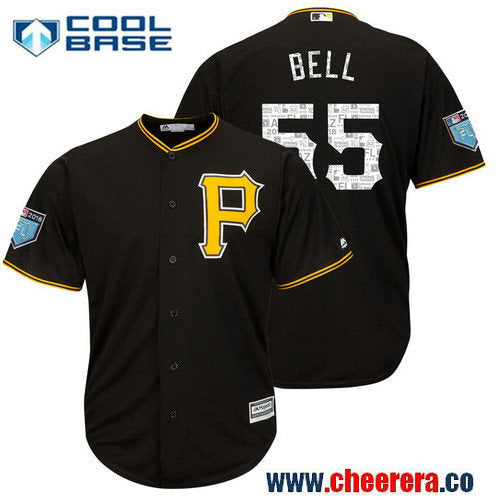 Josh Bell Pittsburgh Pirates black jersey
