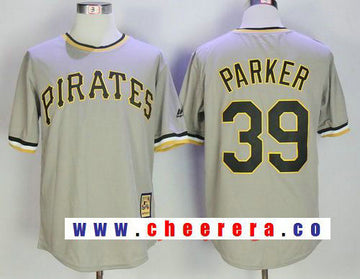 Dave Parker Pittsburgh Pirates gray Cooperstown jersey