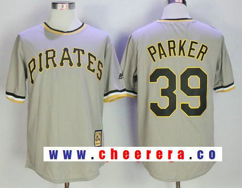 Dave Parker Pittsburgh Pirates gray Cooperstown jersey