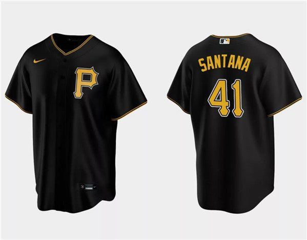 Carlos Santana Pittsburgh Pirates black jersey