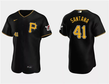 Carlos Santana Pittsburgh Pirates black jersey
