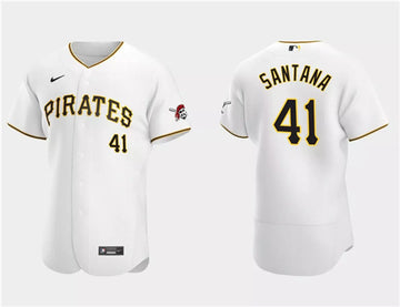 Carlos Santana Pittsburgh Pirates white jersey