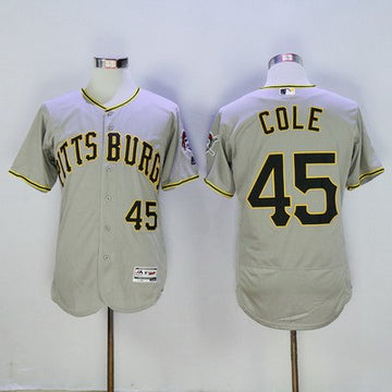 Gerrit Cole Pittsburgh Pirates gray jersey