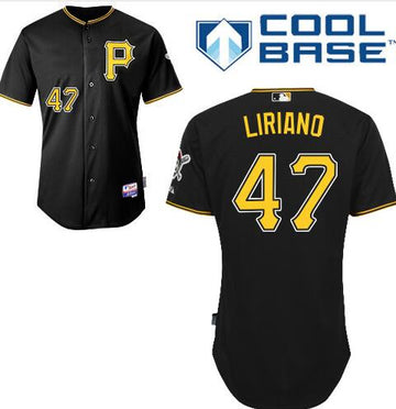 Francisco Liriano Pittsburgh Pirates black jersey
