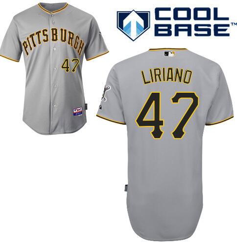 Francisco Liriano Pittsburgh Pirates gray Road jersey