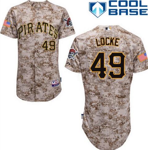 Jeff Locke Pittsburgh Pirates camo Camo jersey