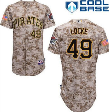 Jeff Locke Pittsburgh Pirates camo Camo jersey