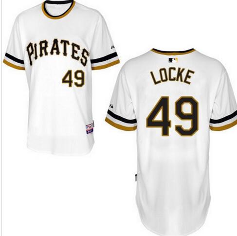 Jeff Locke Pittsburgh Pirates white jersey