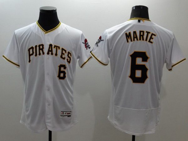 Starling Marte Pittsburgh Pirates white jersey