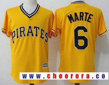 Starling Marte Pittsburgh Pirates yellow jersey