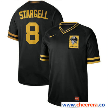 Willie Stargell Pittsburgh Pirates black Legend jersey