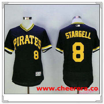 Willie Stargell Pittsburgh Pirates black jersey