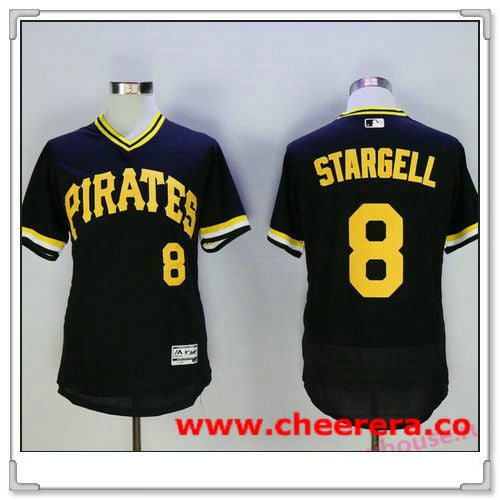 Willie Stargell Pittsburgh Pirates black jersey