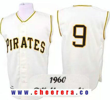 Bill Mazeroski Pittsburgh Pirates cream Throwback jersey