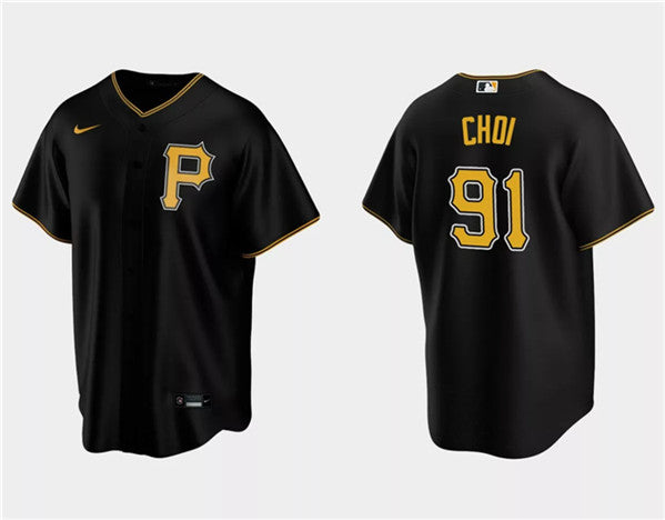 Ji Man Choi Pittsburgh Pirates black jersey