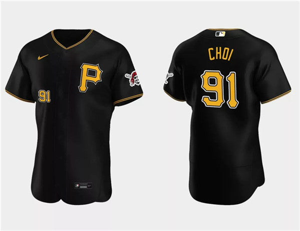 Ji Man Choi Pittsburgh Pirates black jersey