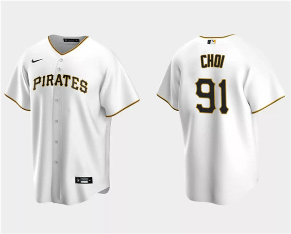 Ji Man Choi Pittsburgh Pirates white jersey