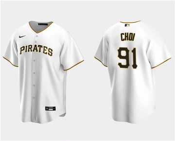 Ji Man Choi Pittsburgh Pirates white jersey