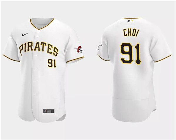 Ji Man Choi Pittsburgh Pirates white jersey