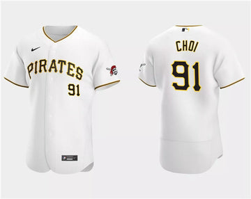 Ji Man Choi Pittsburgh Pirates white jersey