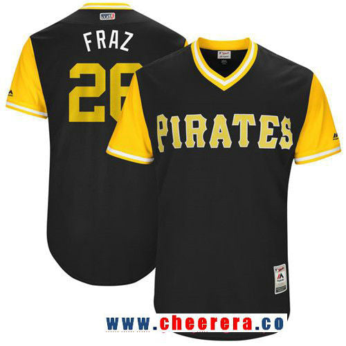 Adam Frazier Pittsburgh Pirates black jersey