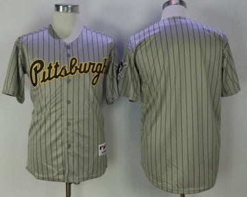Custom Pittsburgh Pirates gray Throwback jersey