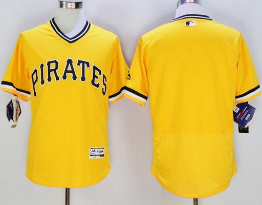 Custom Pittsburgh Pirates yellow jersey
