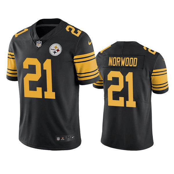 Tre Norwood Pittsburgh Steelers black Color Rush jersey