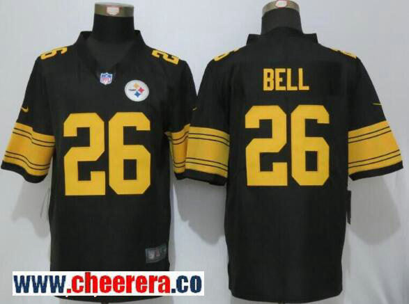 Le'Veon Bell Pittsburgh Steelers black Color Rush jersey