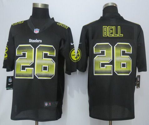 LeVeon Bell Pittsburgh Steelers black Fashion jersey
