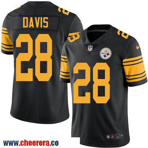 Sean Davis Pittsburgh Steelers black Color Rush jersey