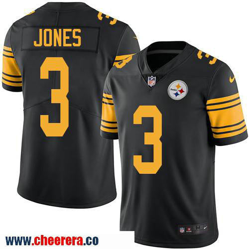 Landry Jones Pittsburgh Steelers black Color Rush jersey
