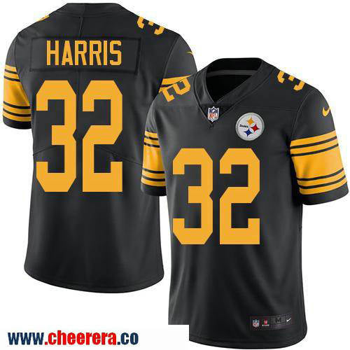 Franco Harris Pittsburgh Steelers black Color Rush jersey