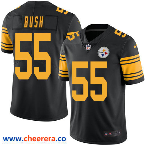 Devin Bush Pittsburgh Steelers black Color Rush jersey
