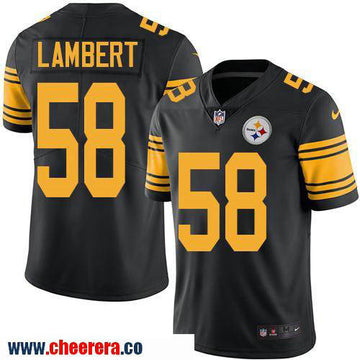 Jack Lambert Pittsburgh Steelers black Color Rush jersey