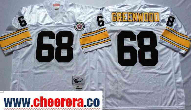 L.C. Greenwood Pittsburgh Steelers white Throwback jersey